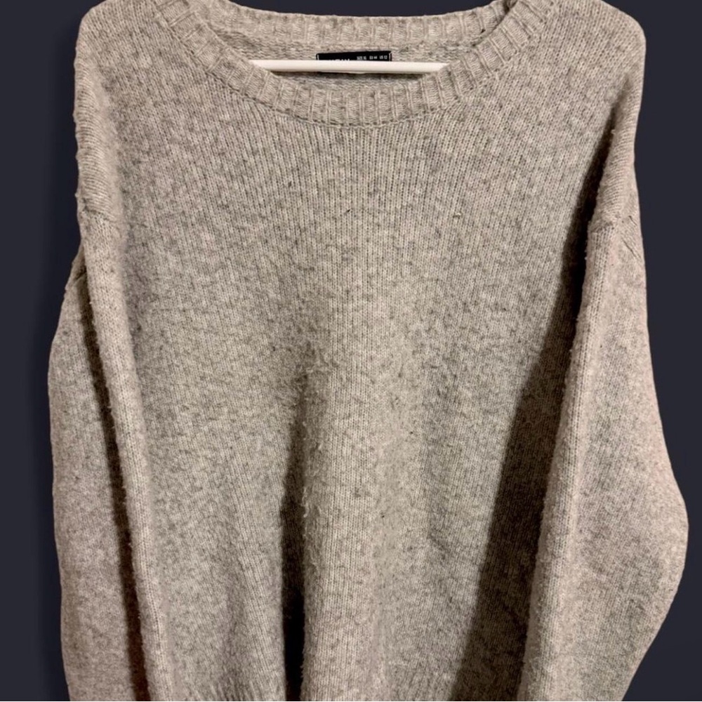 SHEIN Heather Gray Crew Neck Sweater